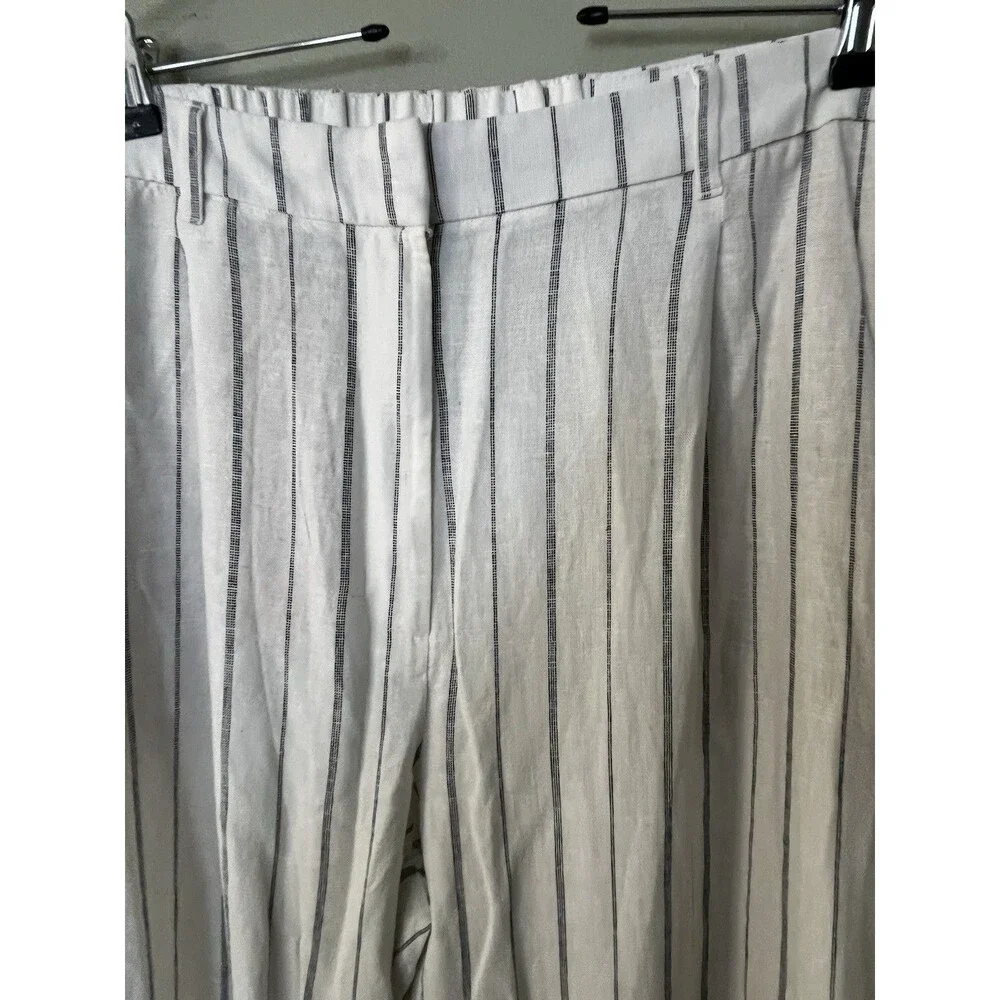 Old Navy Womens Plus Wide Leg Linen Blend Pants XXL Tall New